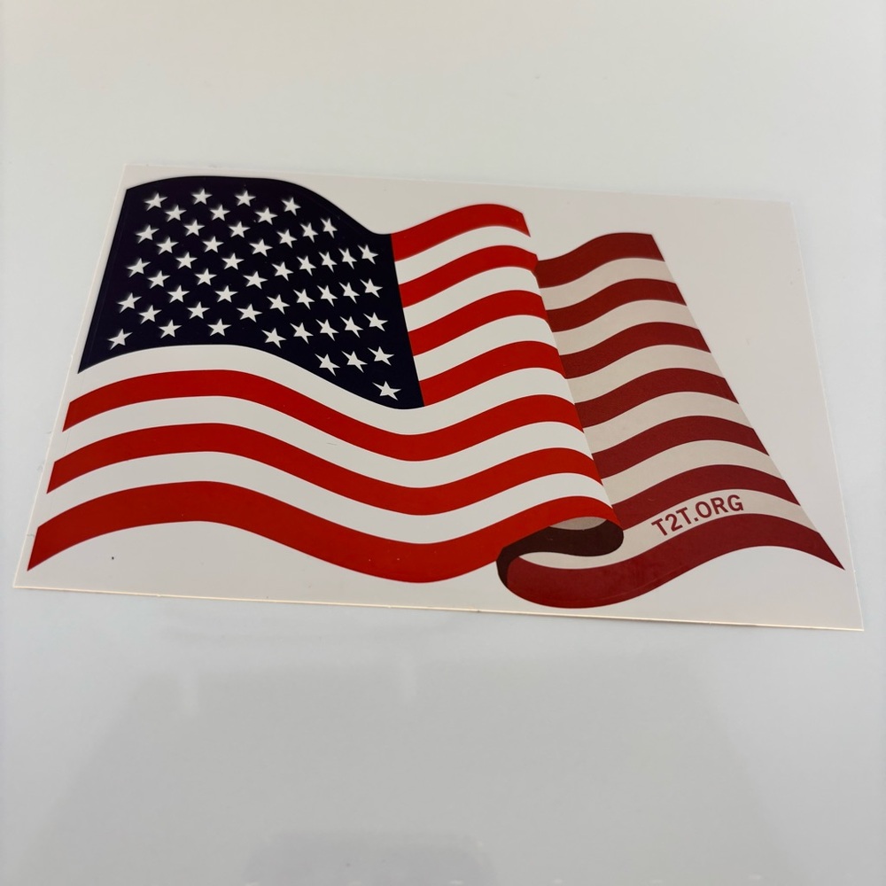 American Flag Sticker - Red, White & Blue